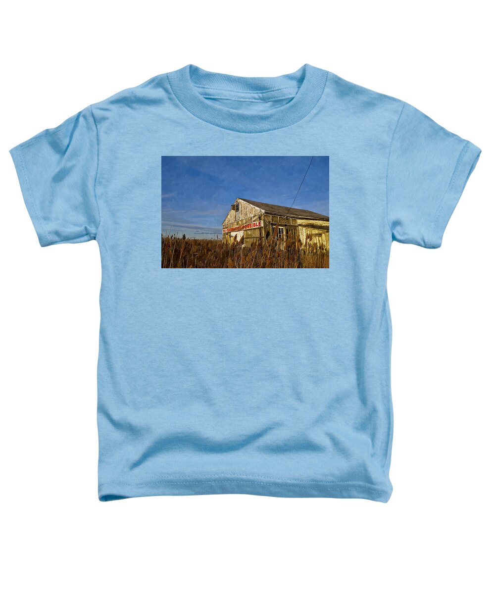 Digital Toddler T-Shirt featuring the painting No Evacuation Possible by Rick Mosher