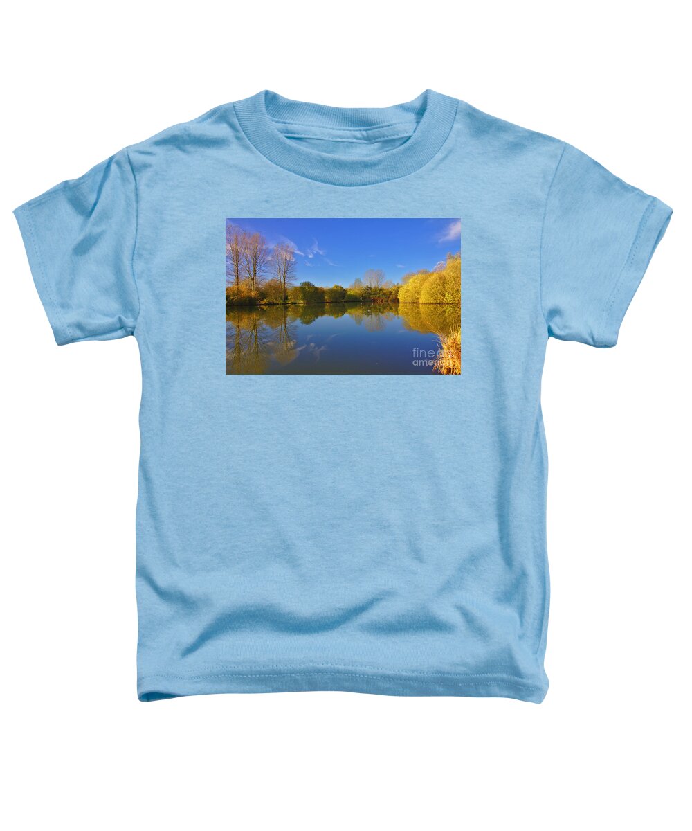 St James Lake Toddler T-Shirt featuring the photograph November Lake 1 by Jeremy Hayden