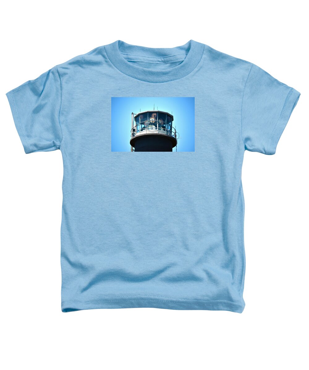 Lighthouse Toddler T-Shirt featuring the photograph Oak Island Lighthouse Beacon Lights by Sandi OReilly