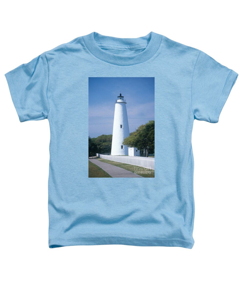 Lighthouse Toddler T-Shirt featuring the photograph Ocracoke Lighthouse by Bruce Roberts
