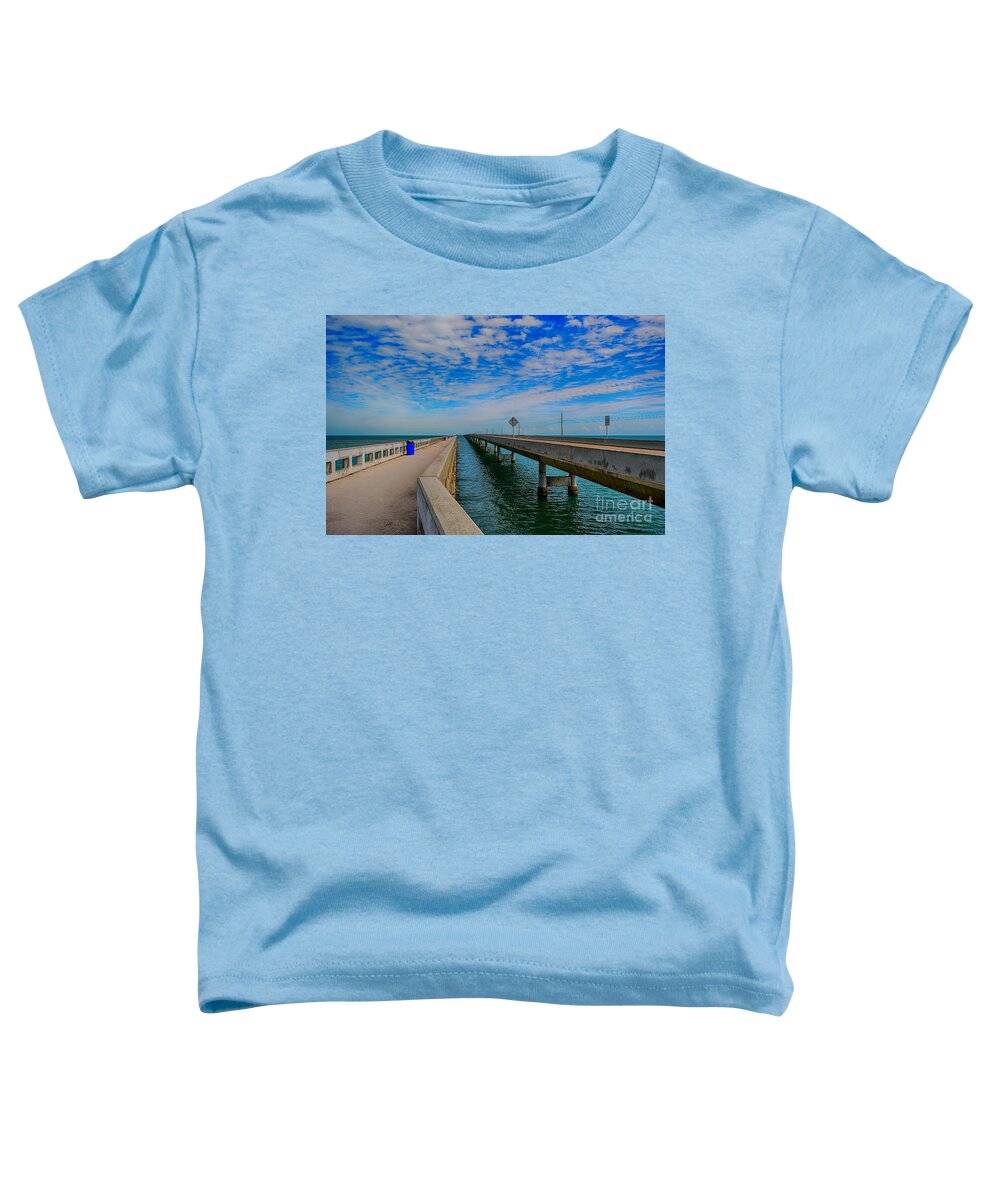 Florida Canvas Toddler T-Shirt featuring the photograph Overseas Highway Florida Keys by Chris Thaxter
