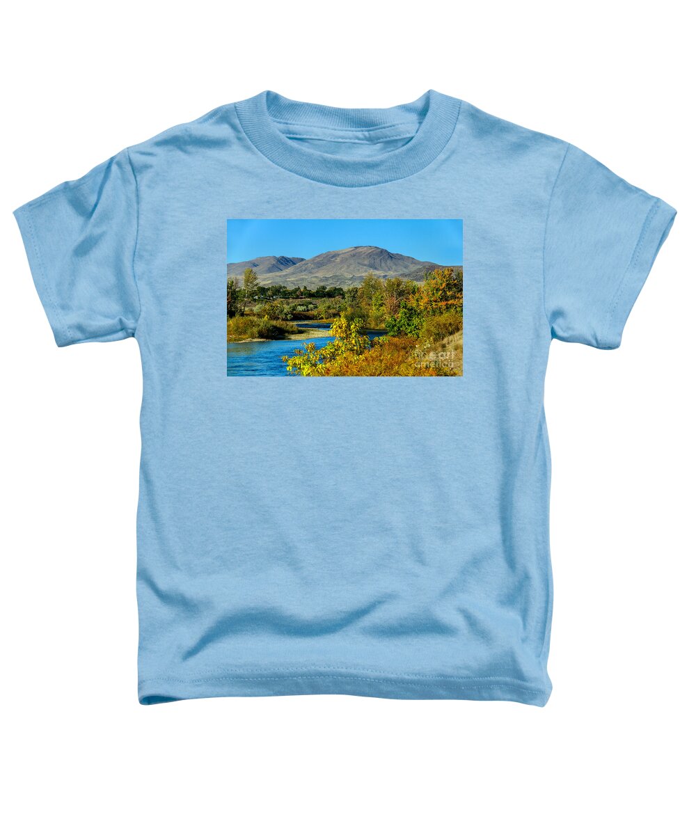 Emmett Toddler T-Shirt featuring the photograph Payette River And Squaw Butte by Robert Bales