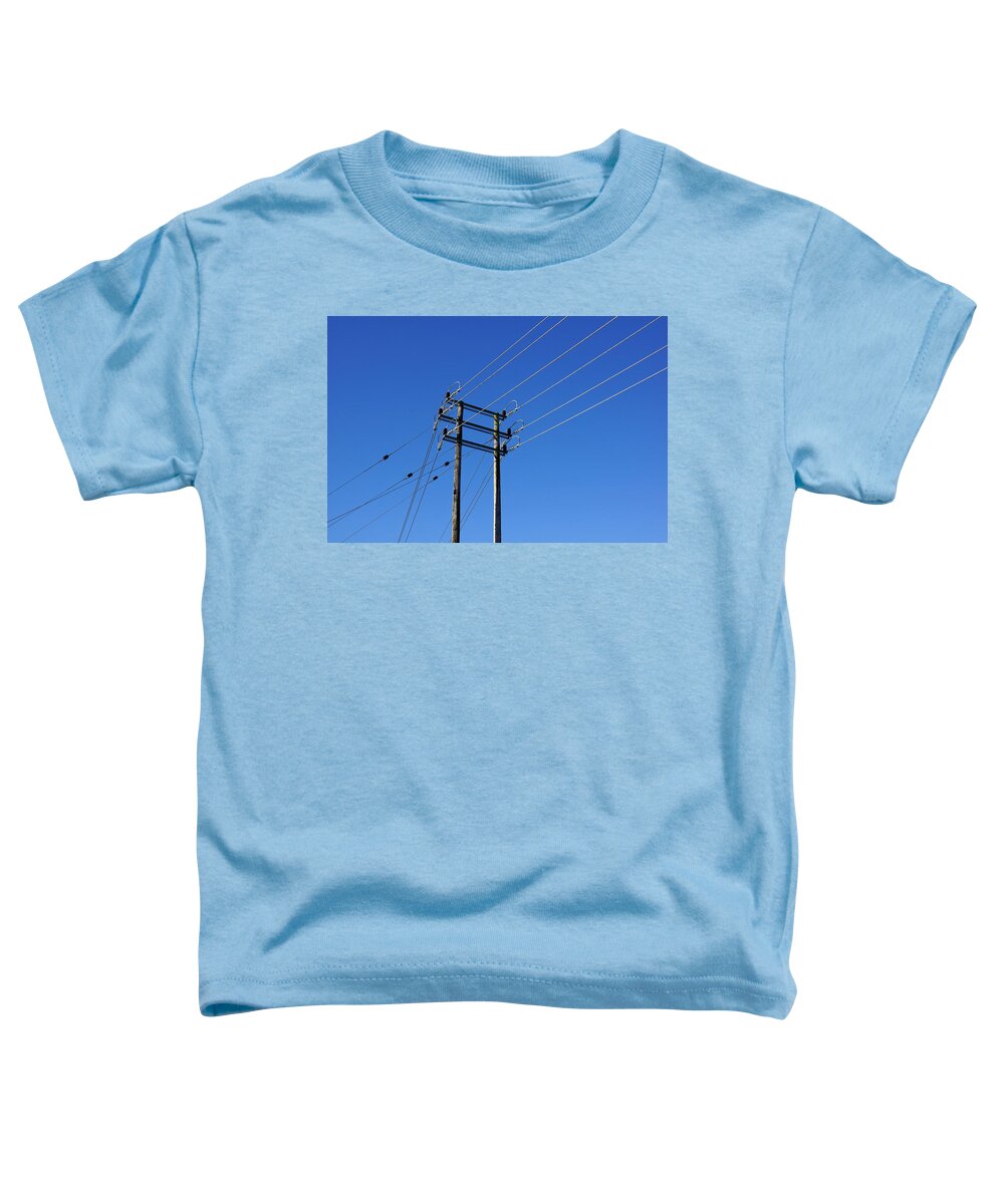 Pylon Toddler T-Shirt featuring the photograph Pylon 23 by Ron Harpham