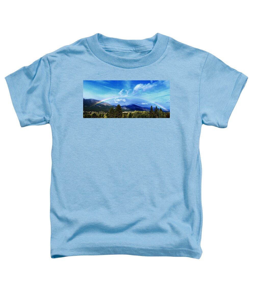 Rainbow Photograph Toddler T-Shirt featuring the photograph Rainbow over Hamilton Montana by Joseph J Stevens