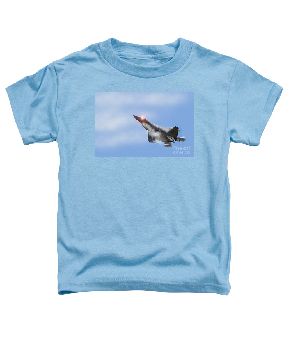 F22 Toddler T-Shirt featuring the digital art Raptor Vapour by Airpower Art