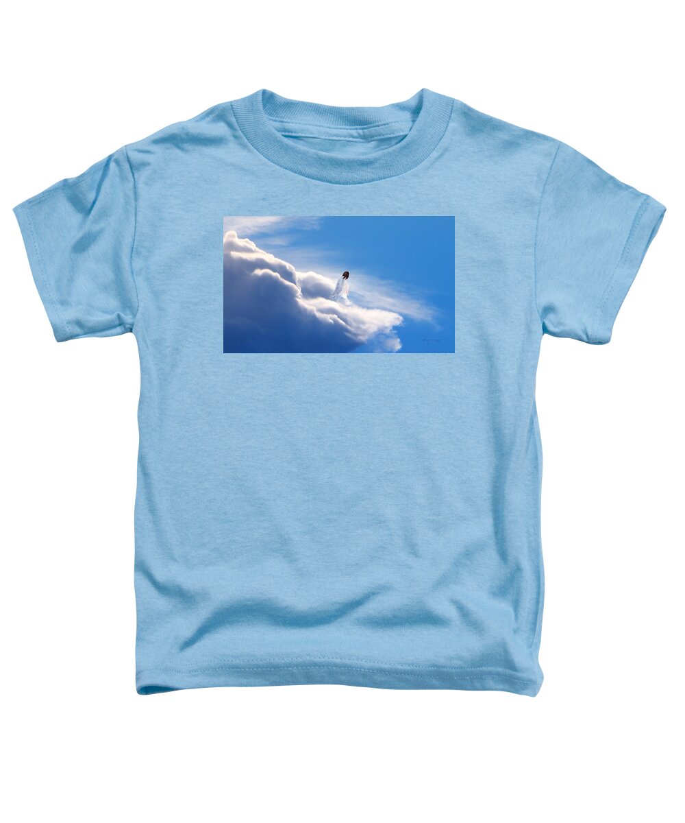 Rest Toddler T-Shirt featuring the mixed media Resting Angel 2 by Kume Bryant