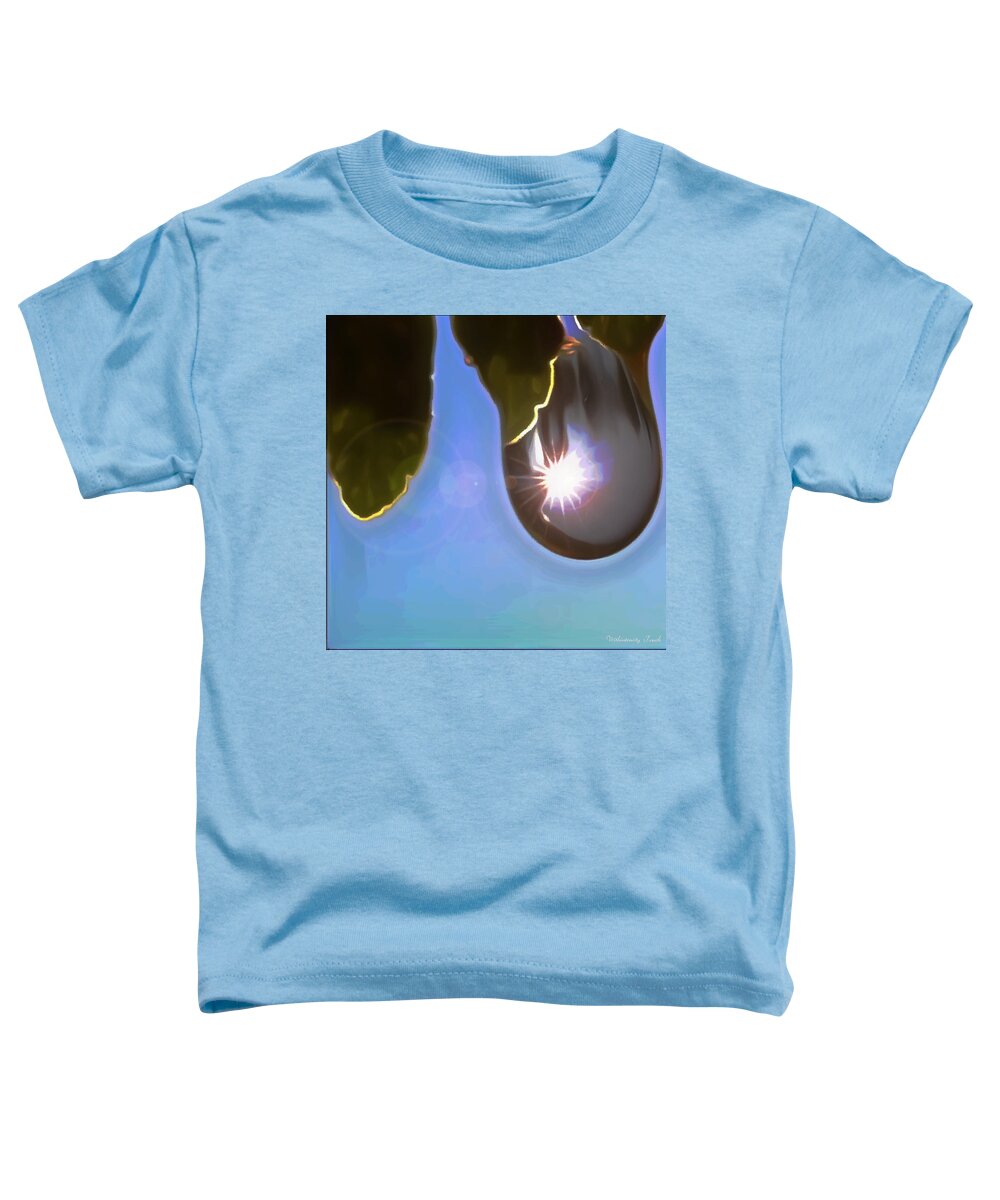 Clear Blue Sky Toddler T-Shirt featuring the digital art Rise And Shine From Dullness by Withintensity Touch