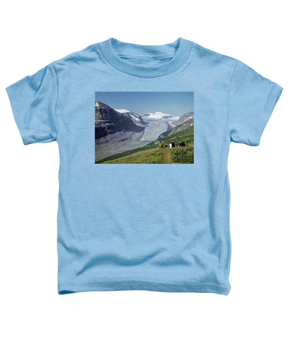 Saskatchewan Glacier Toddler T-Shirt featuring the photograph 1M3617-Saskatchewan Glacier in 1971 by Ed Cooper Photography