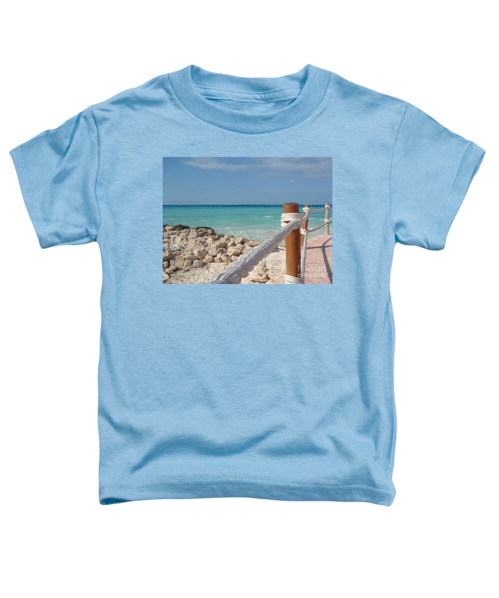 Beach Toddler T-Shirt featuring the photograph Sea View by Cristina Stefan