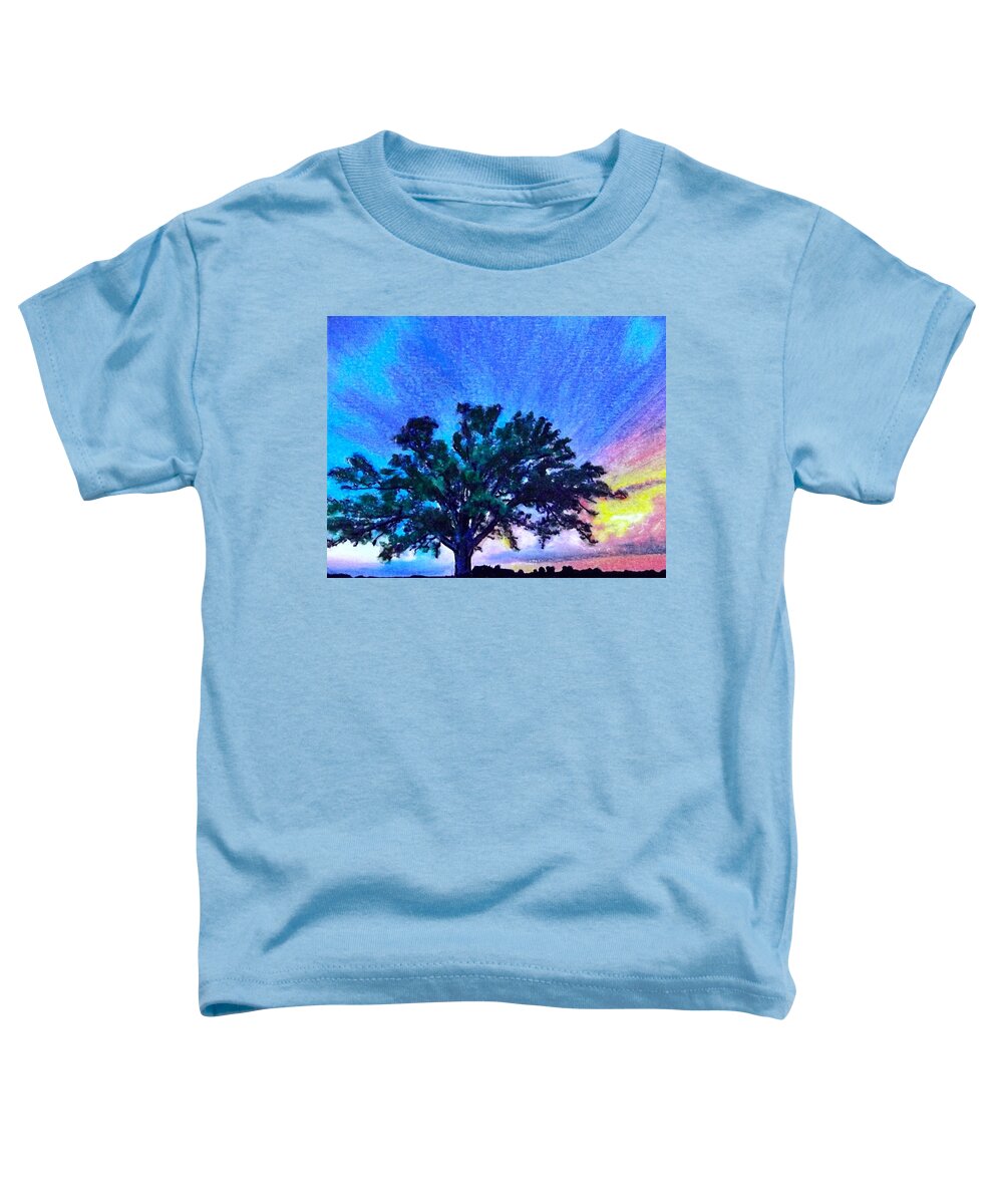 Agricultural Toddler T-Shirt featuring the painting Soothe Your Soul by Cara Frafjord