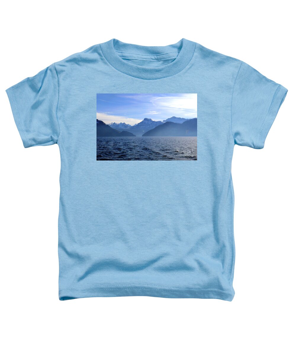 Panoramic Toddler T-Shirt featuring the photograph Swiss Alps 2 by Amanda Mohler