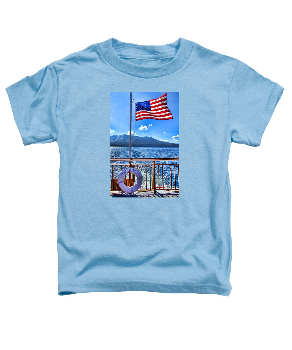 Boat Toddler T-Shirt featuring the photograph Tahoe Queen Lake Tahoe By Diana Sainz by Diana Raquel Sainz