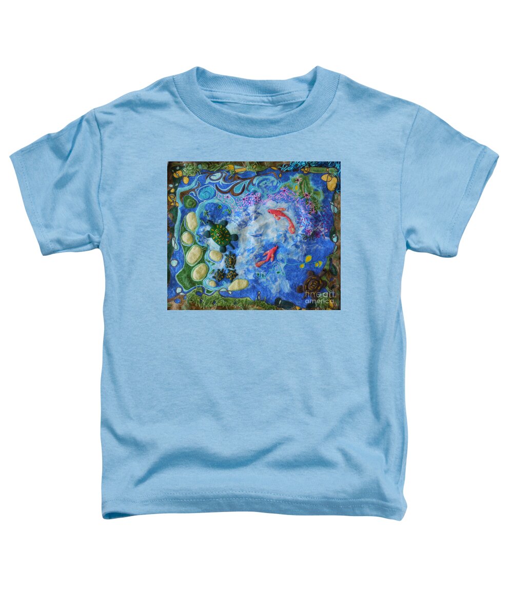 Pond Toddler T-Shirt featuring the painting The Pond by Heather Hennick