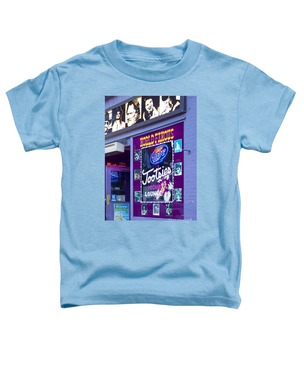 Nashville Toddler T-Shirt featuring the photograph Tootsies Nashville by Brian Jannsen