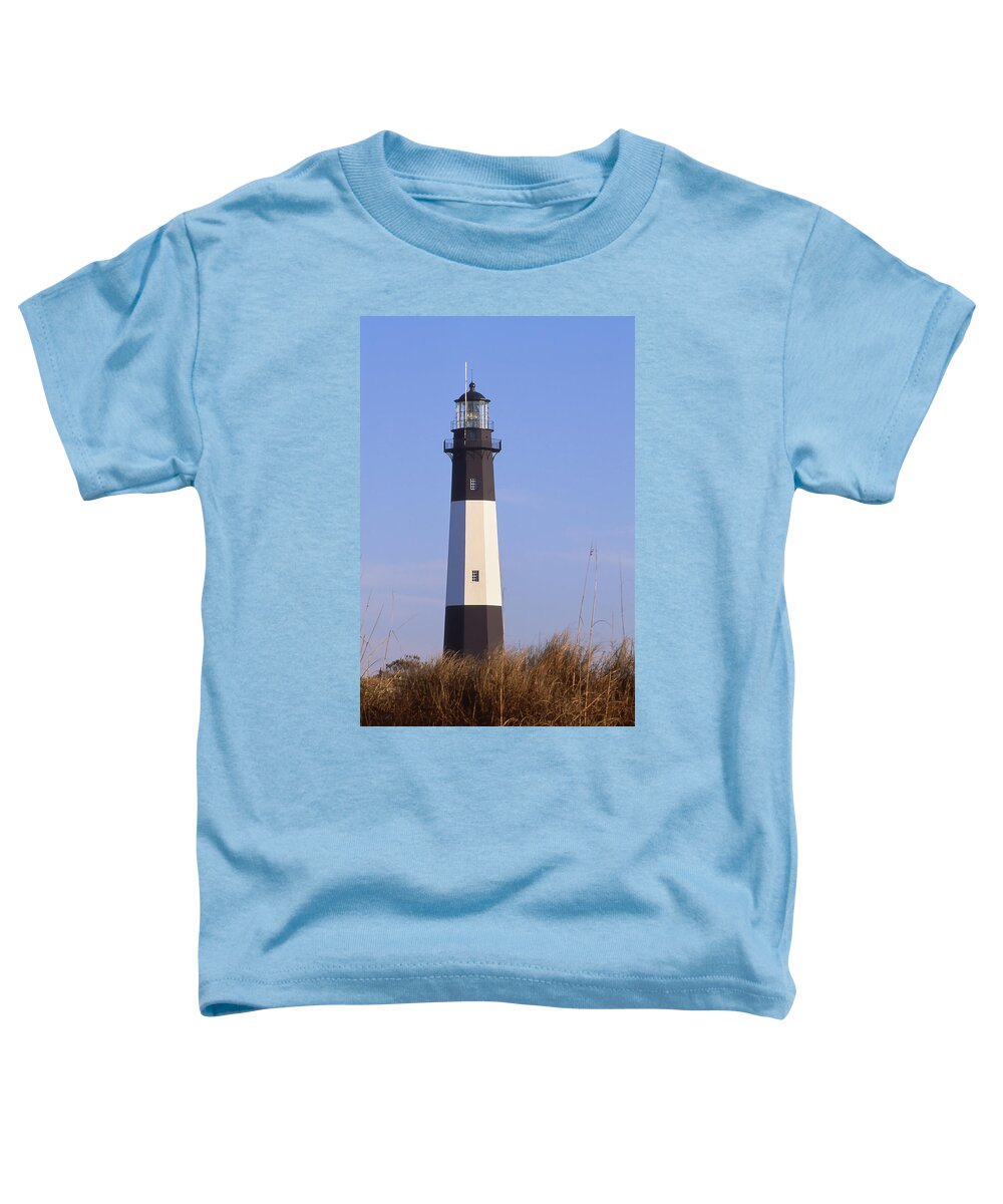 Lighthouse Toddler T-Shirt featuring the photograph Tybee Light by Bradford Martin