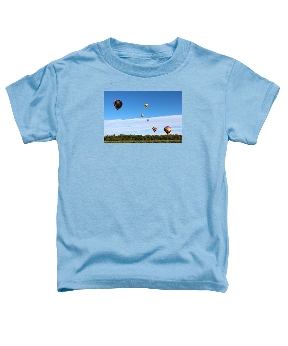 Balloon Toddler T-Shirt featuring the photograph Up Up and Away by George Jones