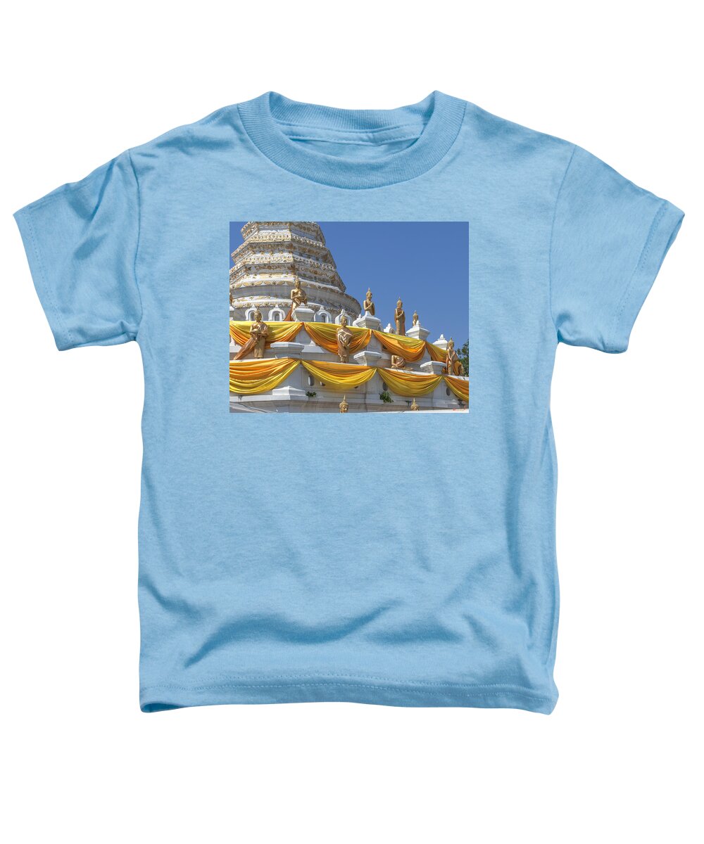 Temple Toddler T-Shirt featuring the photograph Wat Songtham Phra Chedi Buddha Images DTHB1916 by Gerry Gantt