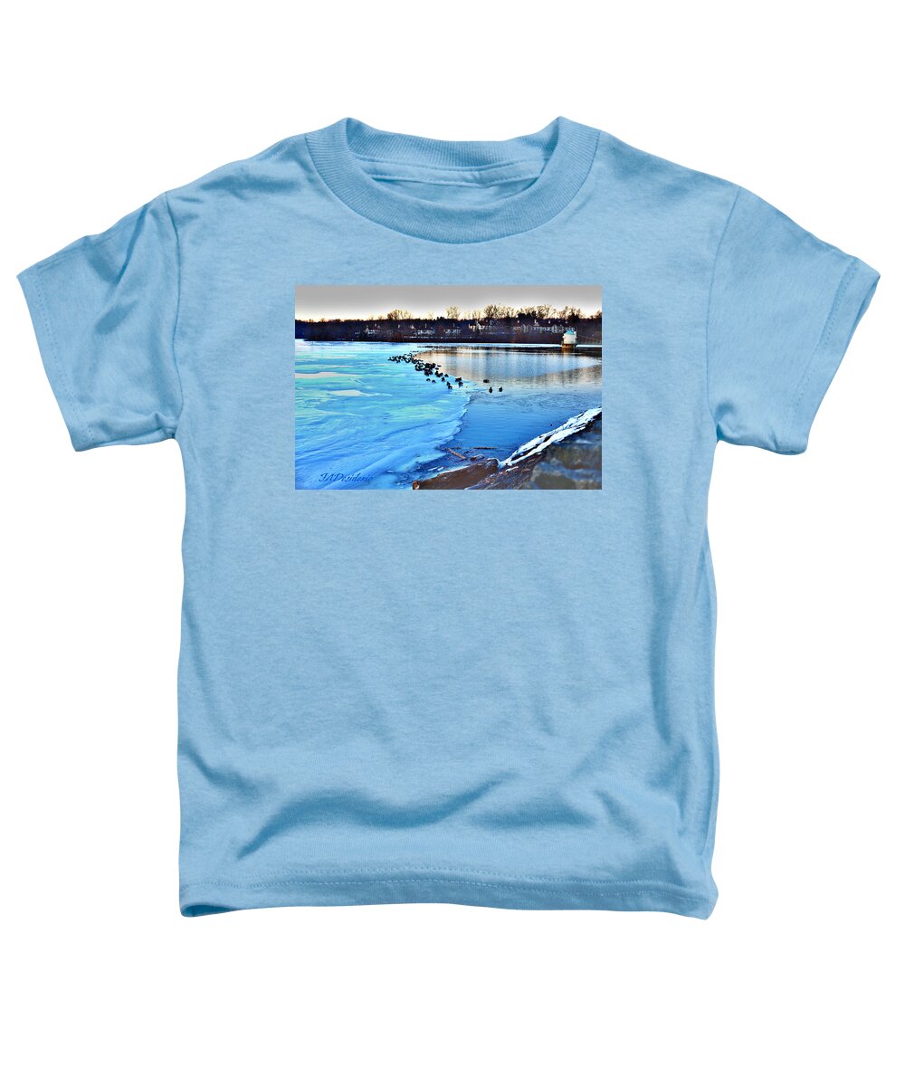 Ice Toddler T-Shirt featuring the photograph Winter's Grip by Joseph Desiderio