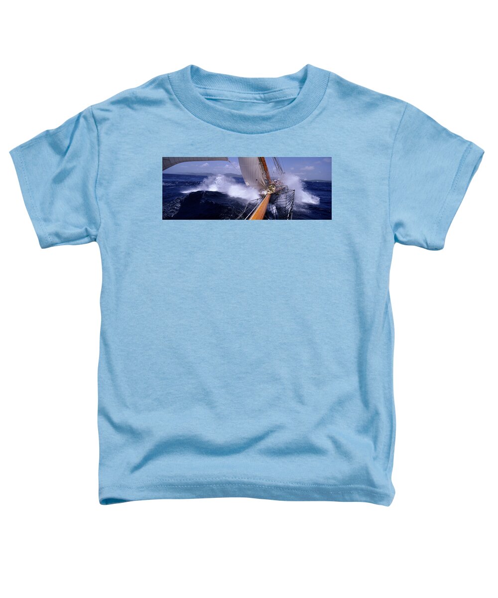 Photography Toddler T-Shirt featuring the photograph Yacht Race, Caribbean by Panoramic Images