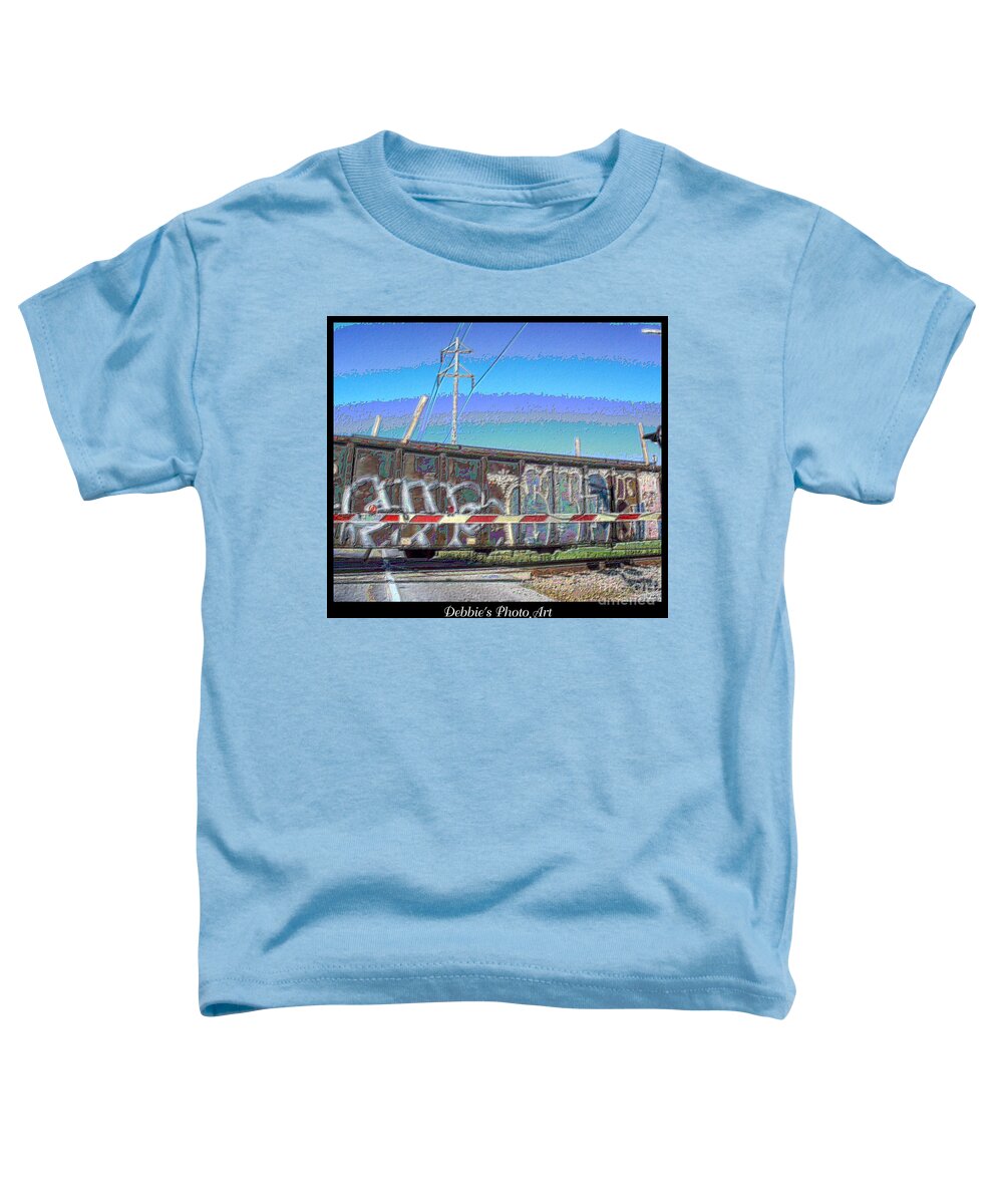 Vehicles Toddler T-Shirt featuring the photograph A word in passing by Debbie Portwood