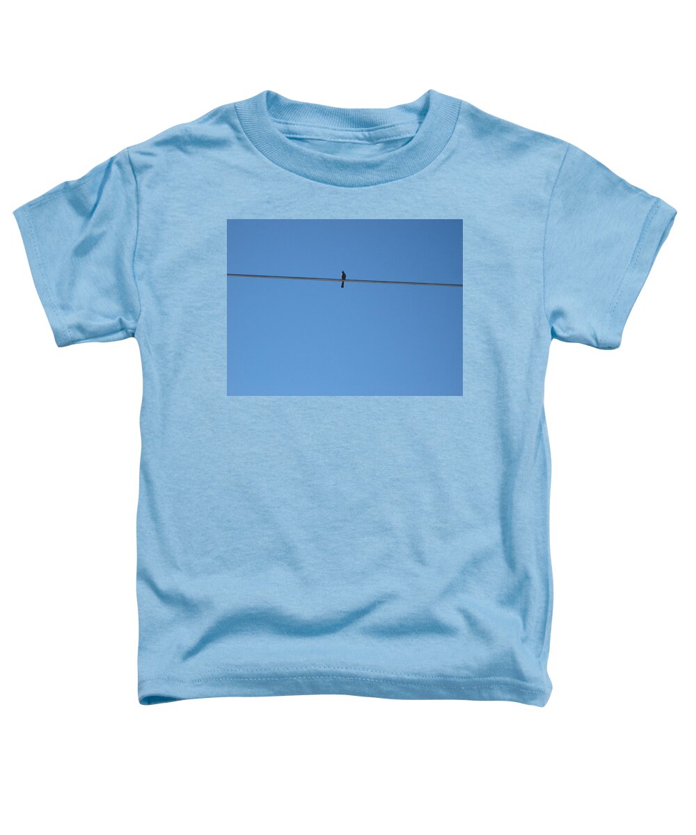 Bird Toddler T-Shirt featuring the photograph Alone at last by Kume Bryant