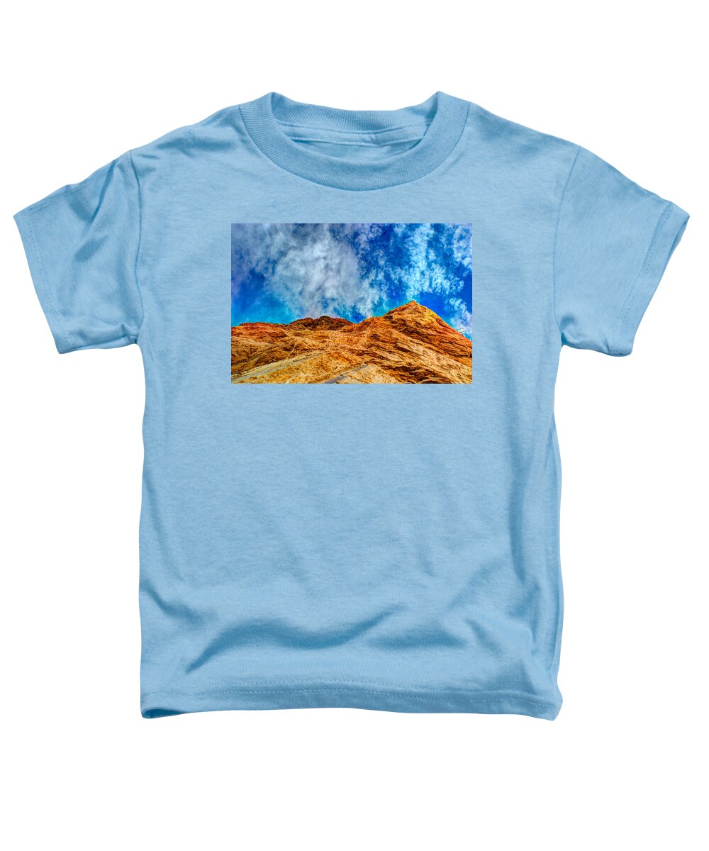 Arcadia Volunteer Fire Company Toddler T-Shirt featuring the photograph Dirt Mound and More Sky by Mark Dodd