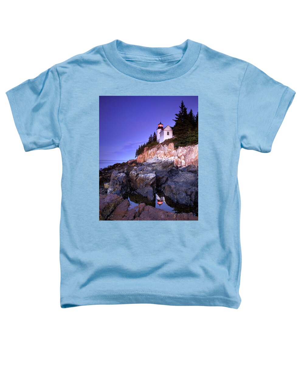 Landscape Toddler T-Shirt featuring the photograph Bass Harbor Light House #2 by Alberto Audisio
