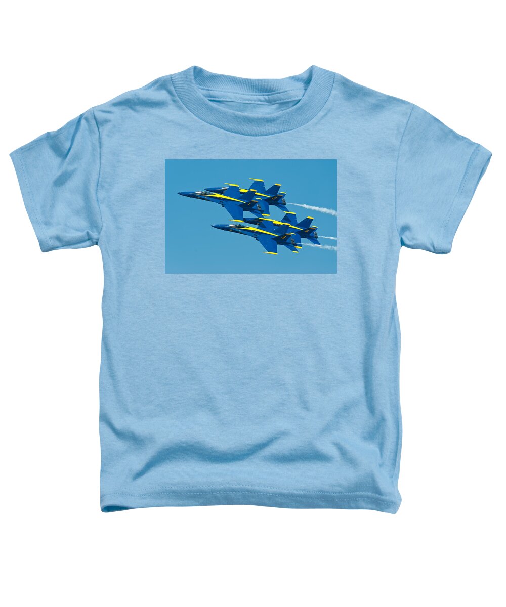 Us Navy Toddler T-Shirt featuring the photograph Blue Angels #1 by Sebastian Musial