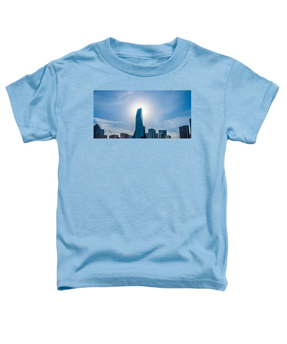 Downtown Toddler T-Shirt featuring the photograph Dallas Texas City Skyline And Downtown #1 by Alex Grichenko