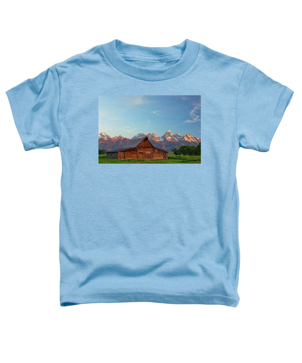Tetons Toddler T-Shirt featuring the photograph Mormon Row Sunrise #1 by Nancy Dunivin