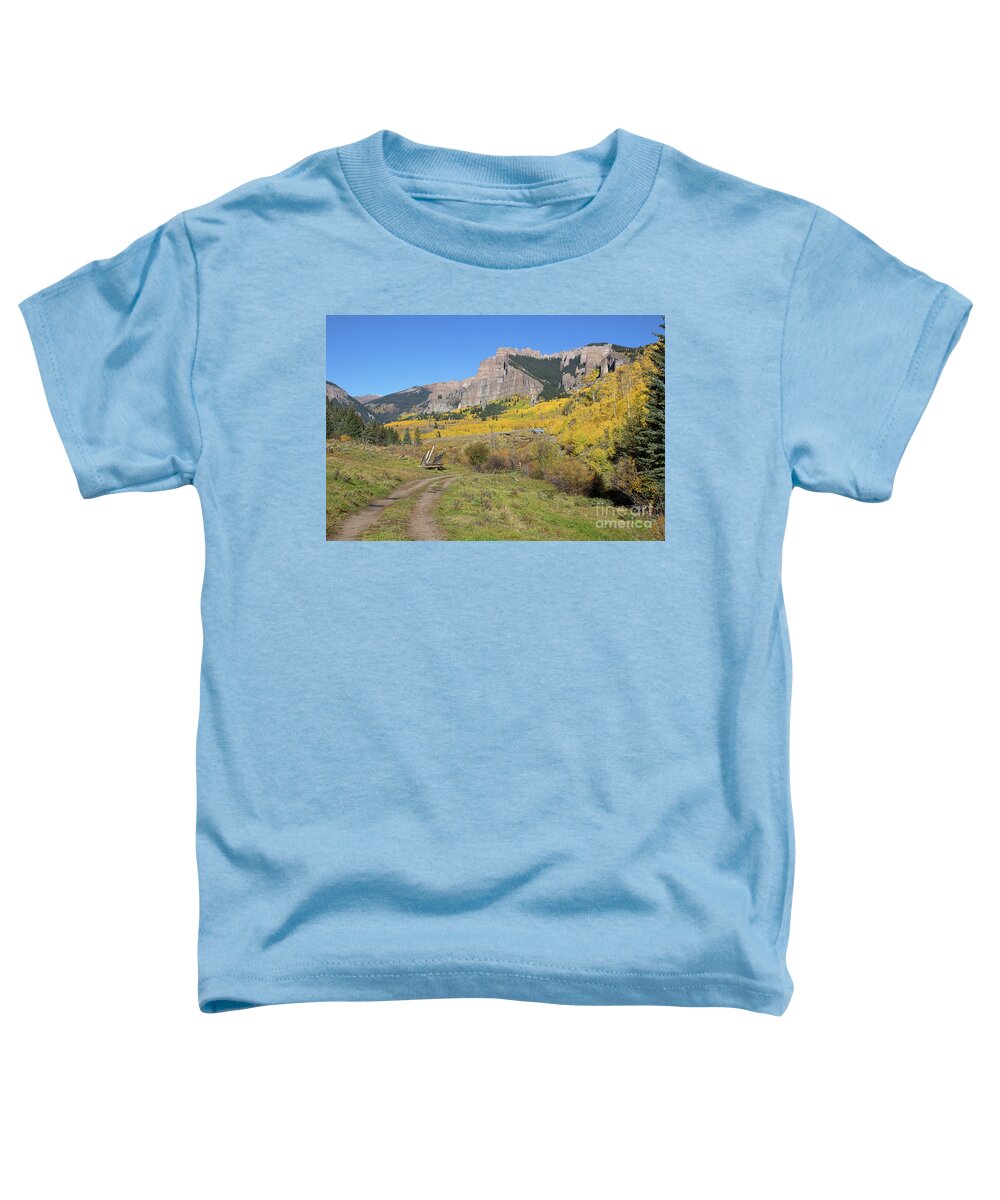 Colorado Aspen Landscape Toddler T-Shirt featuring the photograph Mountain Home by Jim Garrison