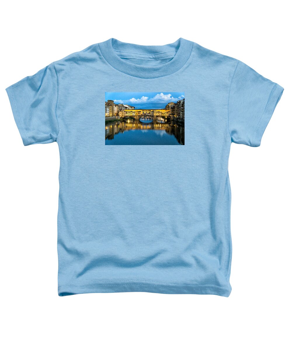 Ponte Vecchio Toddler T-Shirt featuring the photograph Ponte Vecchio by Weir Here And There