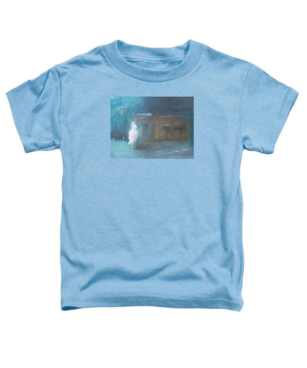 Horses Toddler T-Shirt featuring the painting Returning Home by Susan Esbensen