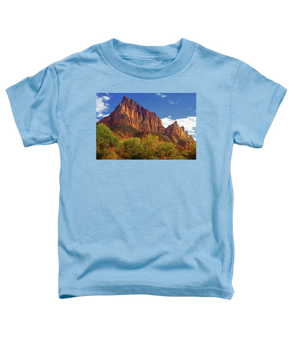 The Watchman Toddler T-Shirt featuring the photograph The Watchman by Raymond Salani III