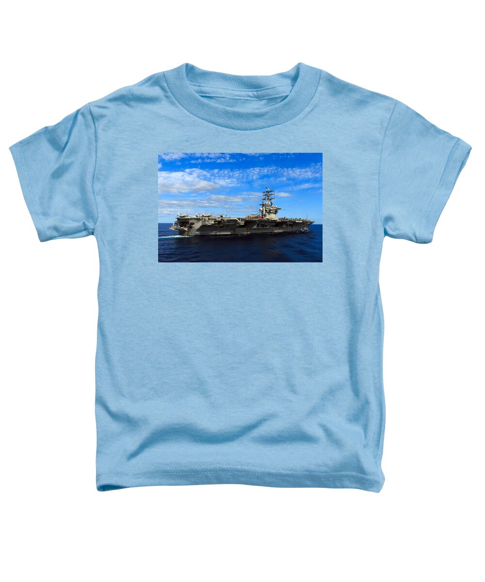 Ike Toddler T-Shirt featuring the photograph USS Dwight D. Eisenhower #1 by Travis Rogers