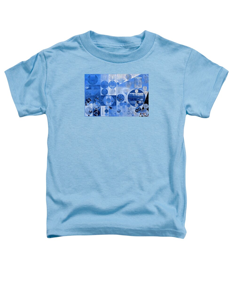Effect Toddler T-Shirt featuring the digital art Abstract painting - Carolina blue #2 by Vitaliy Gladkiy