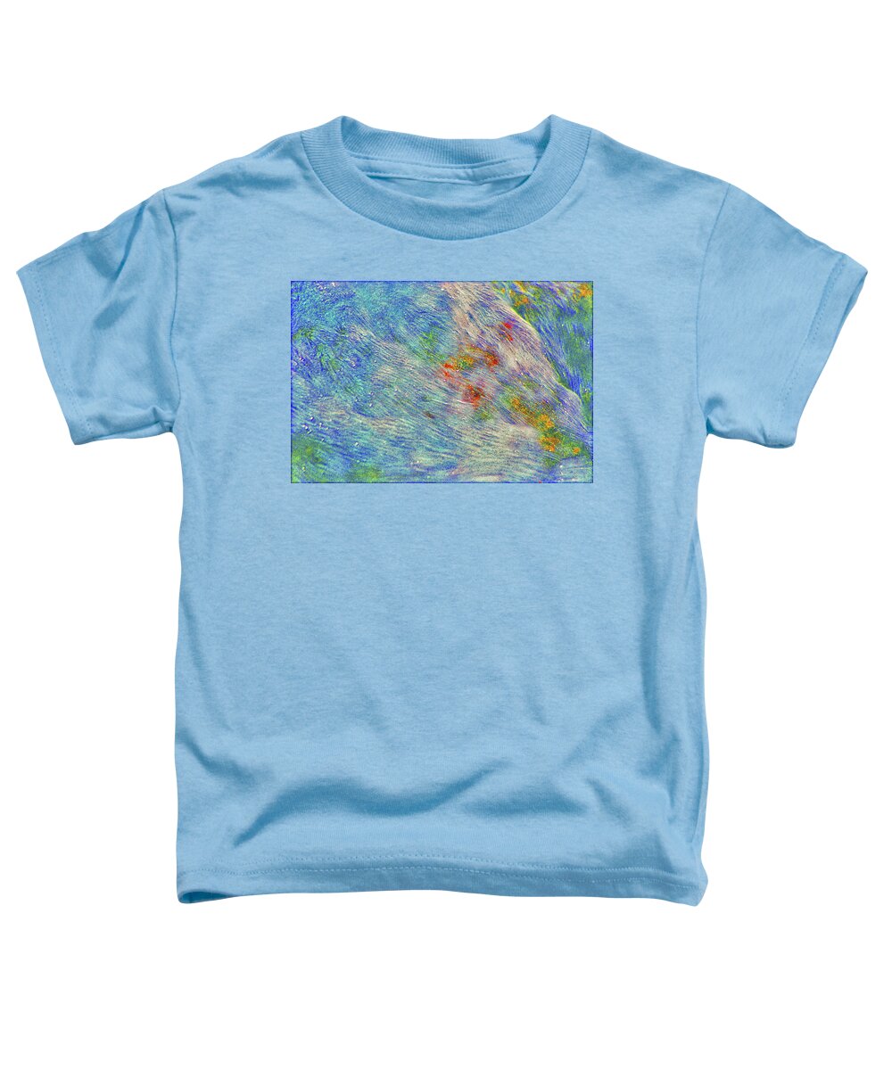 Paintings Toddler T-Shirt featuring the digital art 27- Flow by Joseph Keane