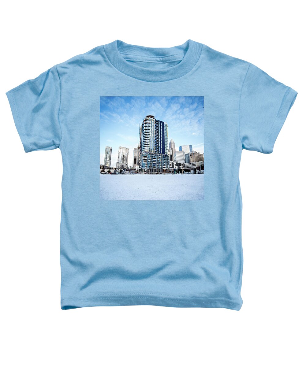 Skyline Toddler T-Shirt featuring the photograph Charlotte North Carolina City Skyline And Street Scenes #3 by Alex Grichenko