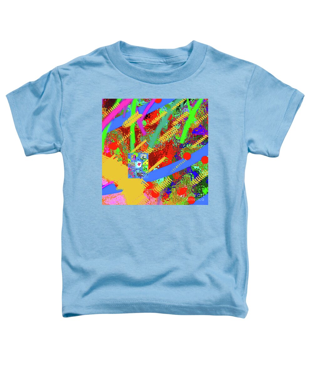 Walter Paul Bebirian Toddler T-Shirt featuring the digital art 7-18-2015fabcdefghijklmnopqrtuvwxyzabcdefghi by Walter Paul Bebirian