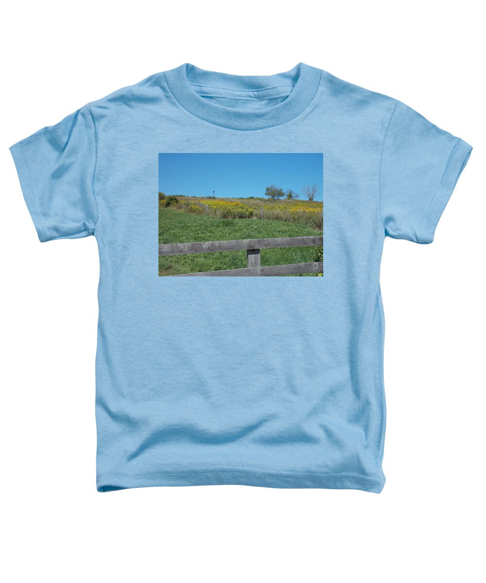 Abandoned Toddler T-Shirt featuring the photograph Abandoned Fields 3 by Nina Kindred