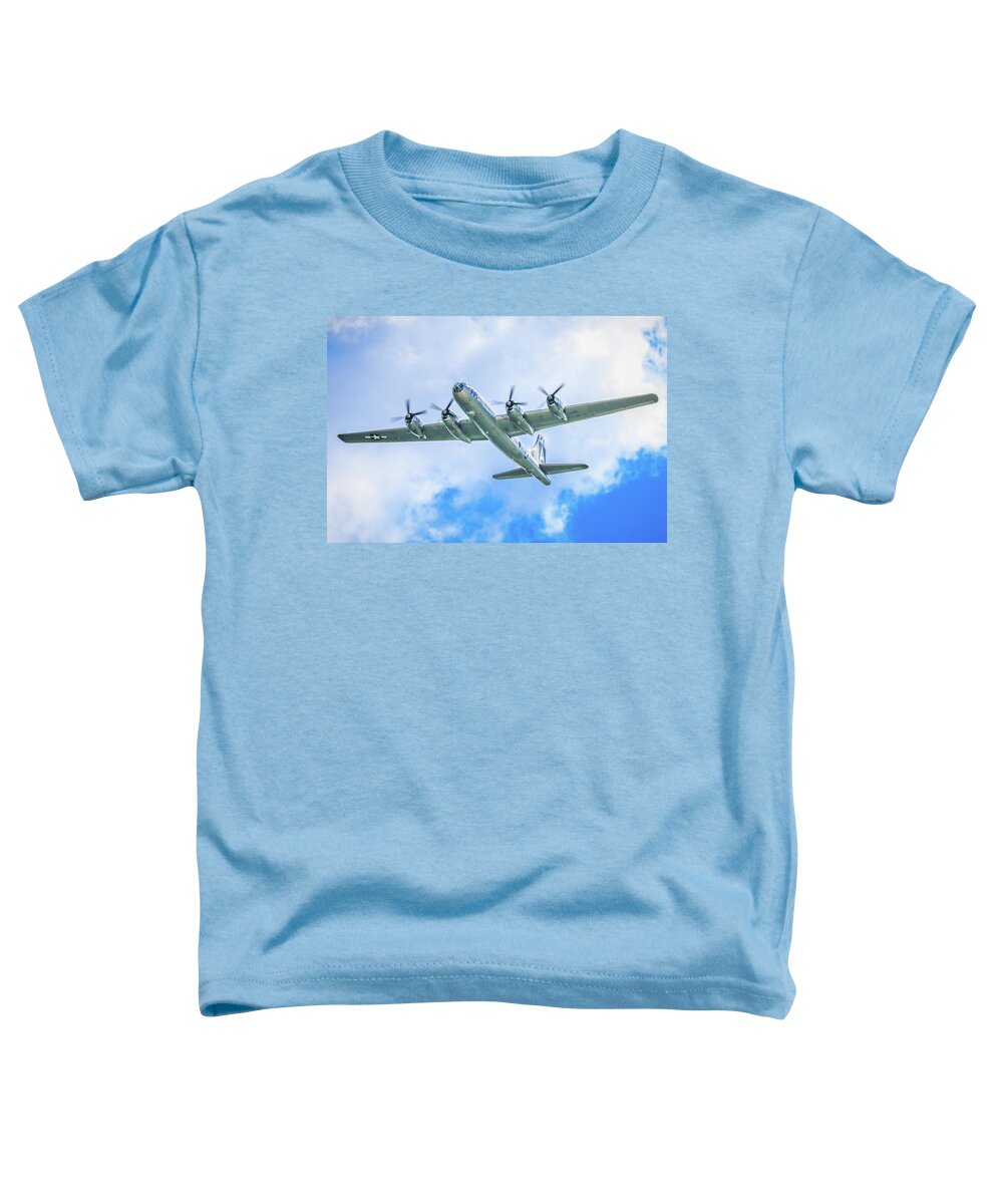 Boeing Toddler T-Shirt featuring the photograph B-29 by Tony HUTSON
