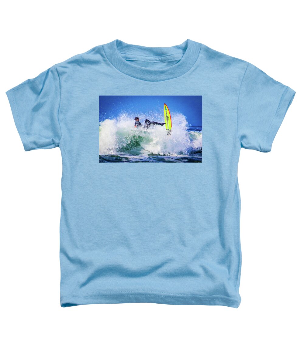 Surfing Toddler T-Shirt featuring the photograph Bail out by Dr Janine Williams