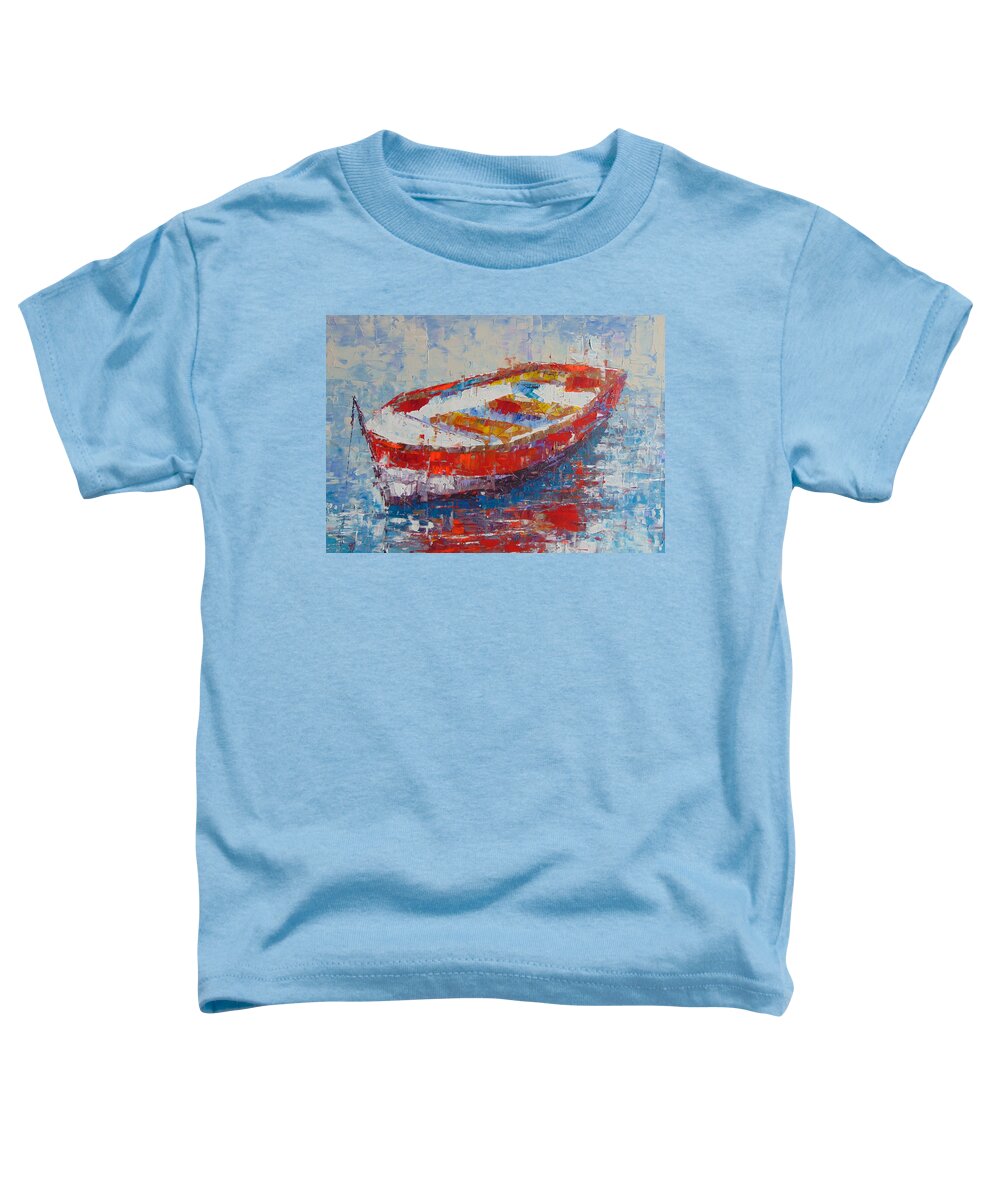 Impressionist Toddler T-Shirt featuring the painting Barque by Frederic Payet