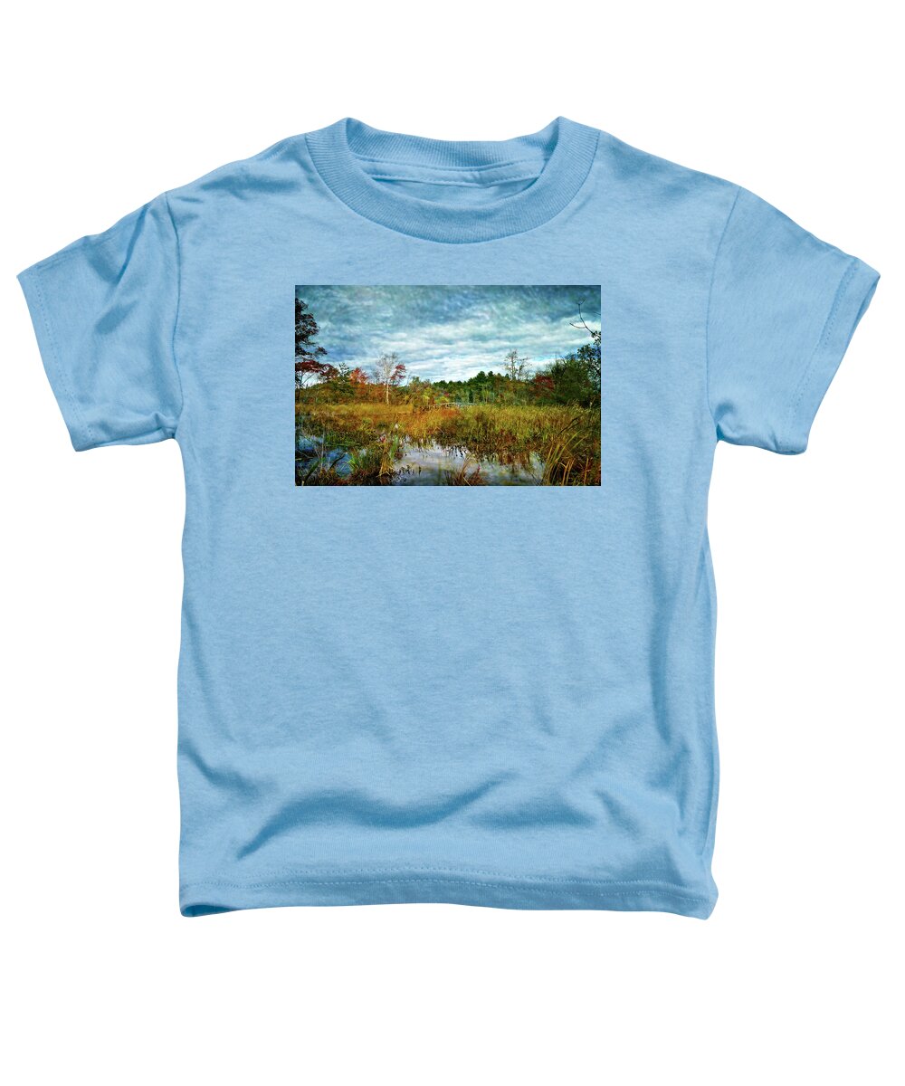 Nature Toddler T-Shirt featuring the digital art Beautiful day in Fall by Lilia S