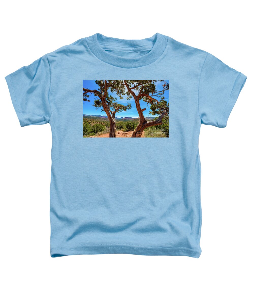 Arizona Toddler T-Shirt featuring the photograph Beautiful Sedona Juniper by Raul Rodriguez