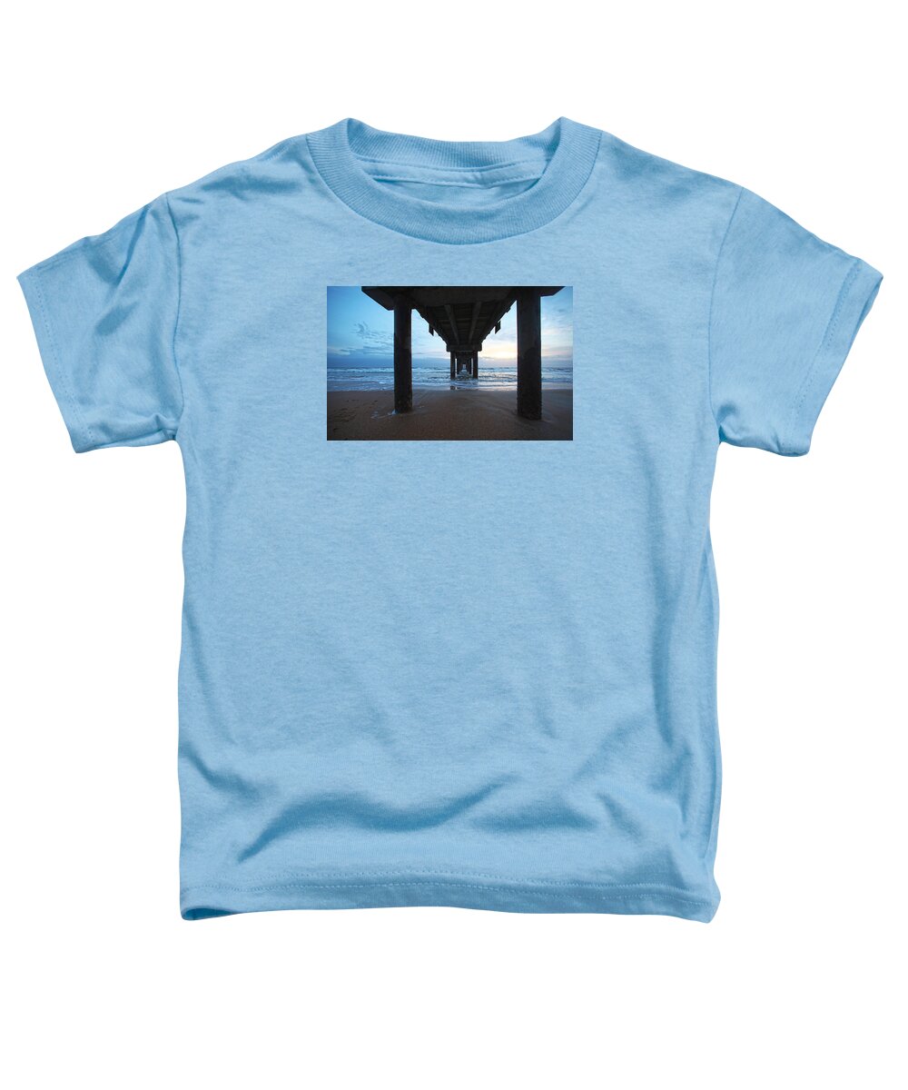 Pier Toddler T-Shirt featuring the photograph Before the dawn by Robert Och
