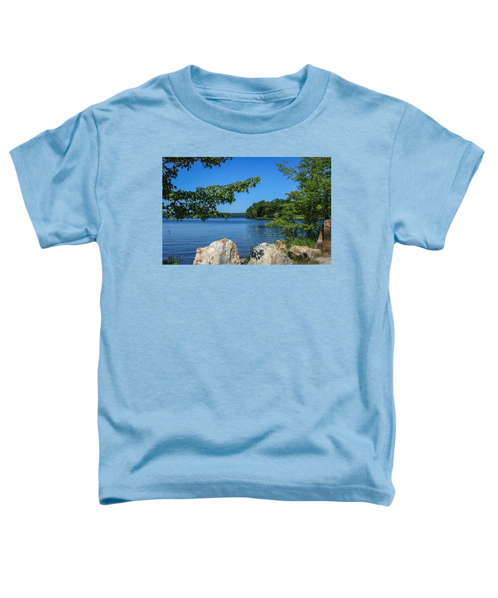 Maine Toddler T-Shirt featuring the photograph Beside the pond by Jane Luxton