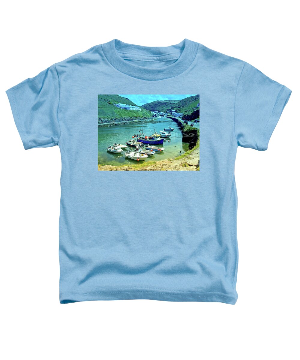 Places Toddler T-Shirt featuring the photograph Boscastle by Richard Denyer
