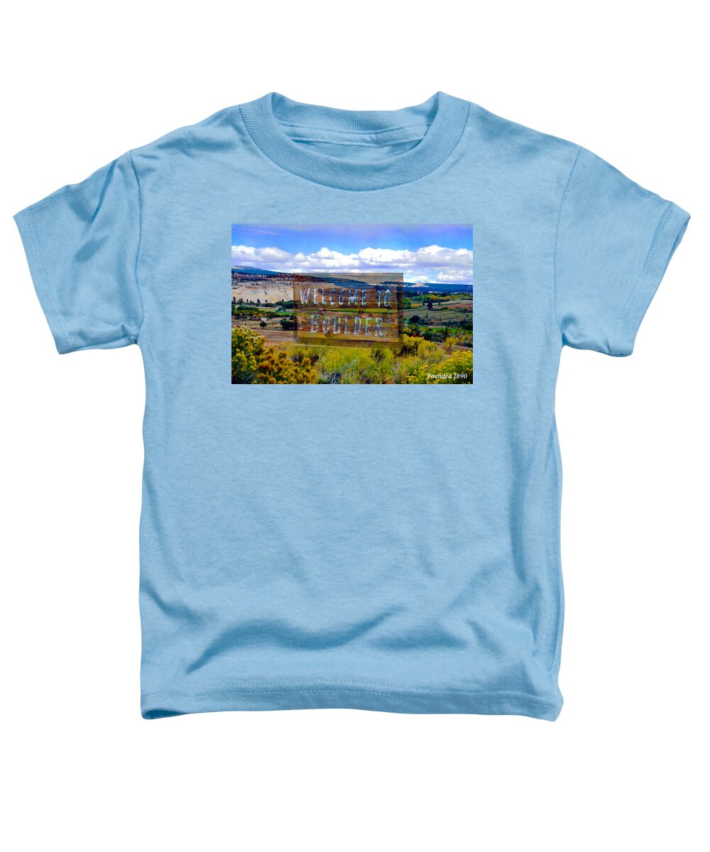Boulder Utah Toddler T-Shirt featuring the photograph Boulder by David Lee Thompson