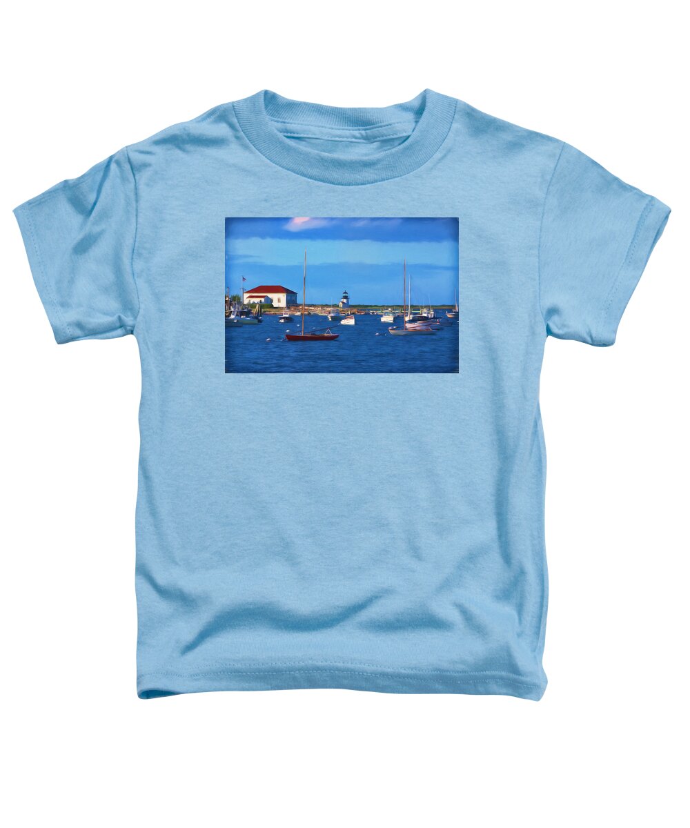 Lighthouse Toddler T-Shirt featuring the photograph Brant Point Lighthouse by Kim Hojnacki